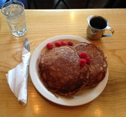 Photo of our new special: Cranberry Walnut Pancakes